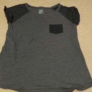 Zine black and grey t-shirt